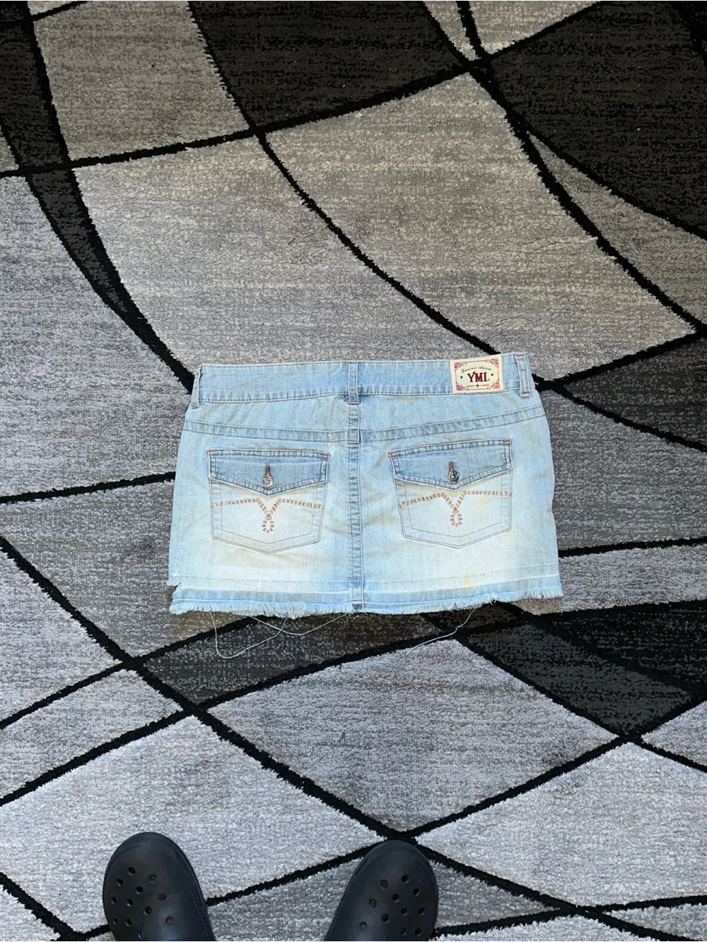 YMI Light Blue Denim Mini Skirt